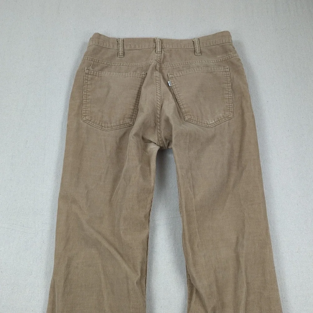 Vintage Levis 646 Corduroy Pants Men 32x30 Brown Flare Bell Bottom Talon 70s 80s